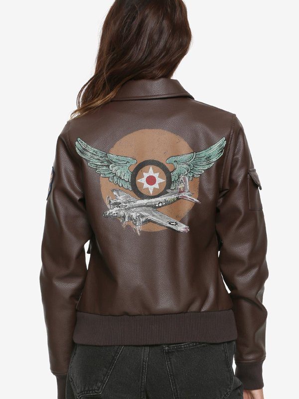 Captain Marvel Brie Larson Brown Leather Jacket