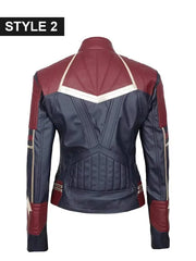 Brie Larson Captain Marvel Carol Danvers Leather Jacket