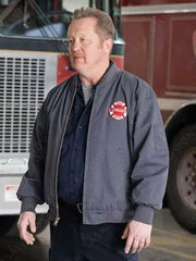 Chicago Fire Christian Stolte Grey Bomber Jacket