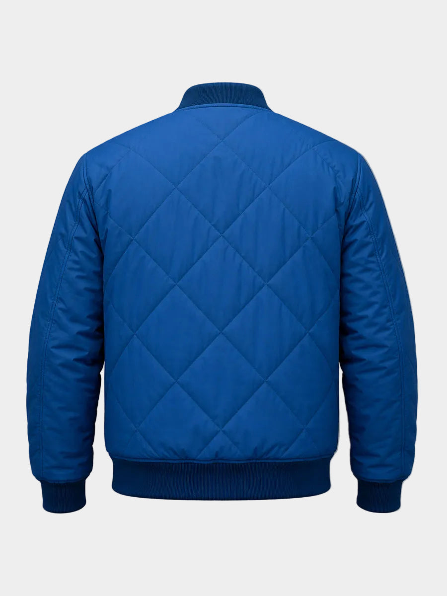 Chris Evans Super Bowl Bomber Quilted Jacket