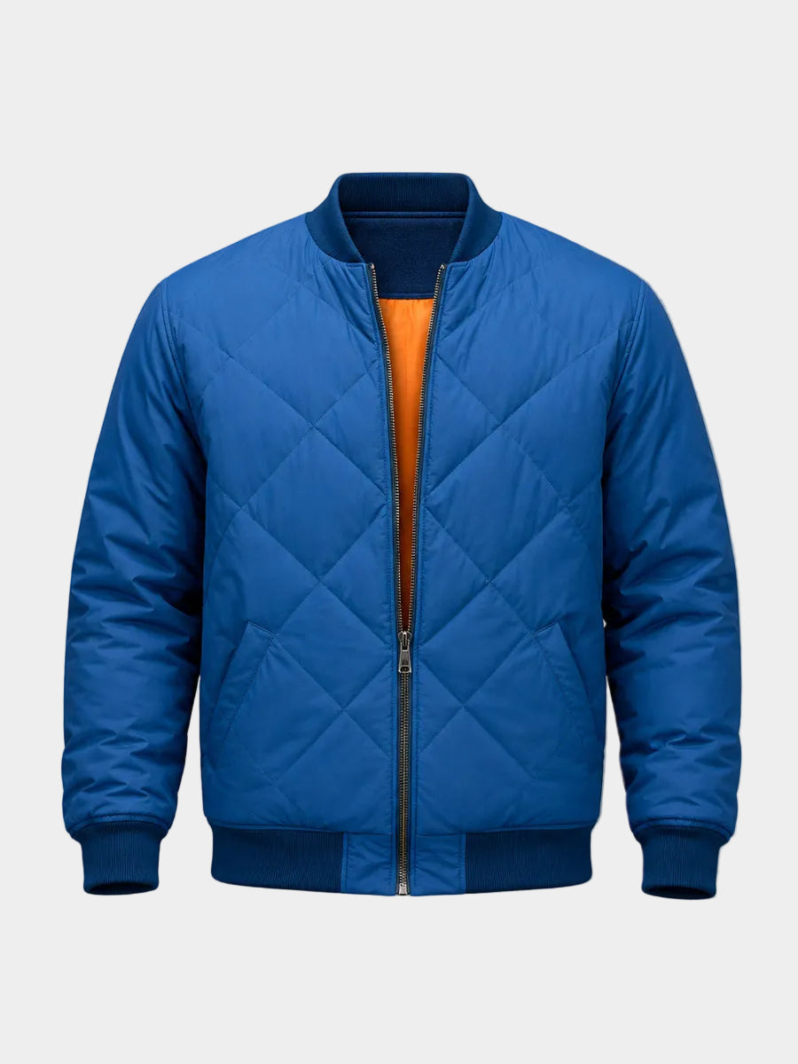 Chris Evans Super Bowl Bomber Quilted Jacket