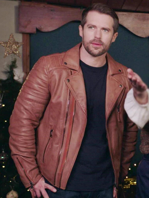 Christmas At Plumhill Manor Alfie Bailey Leather Jacket