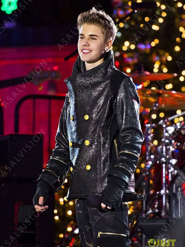 Christmas Concert Justin Bieber Black Jacket