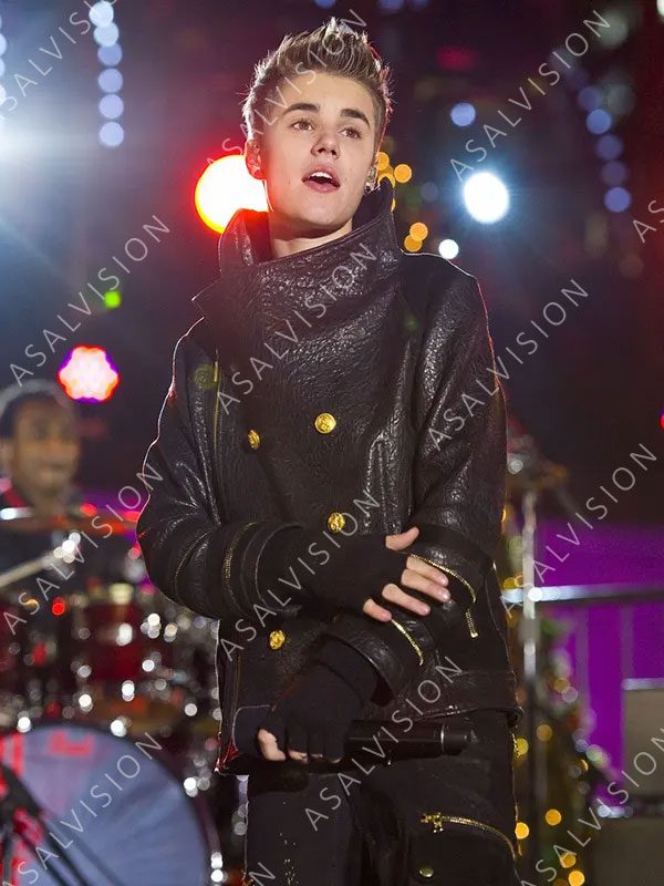 Christmas Concert Justin Bieber Black Jacket