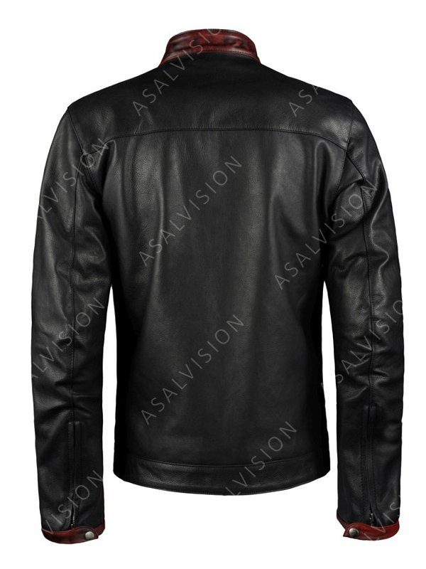 Christian Bale Dark Knight Leather Biker Jacket