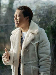 Black Mafia Family BMF Meech Shearling Leather Coat