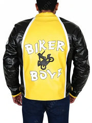 Black And Yellow Derek Luke Biker Boyz Jacket