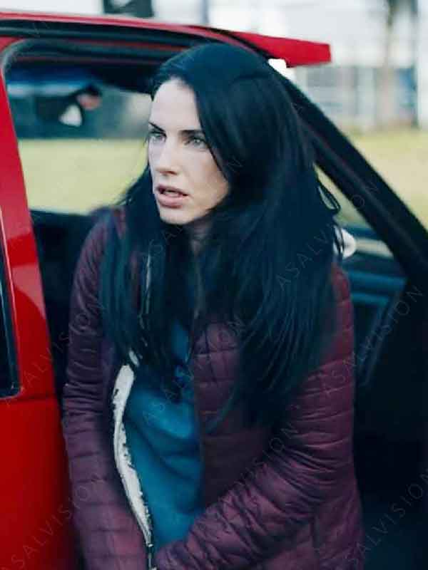A Stranger's Child Donna Fendyr Maroon Puffer Jacket