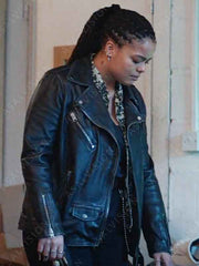 Big Mood Season 1 Eddie Black Leather Jacket