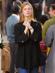 A Complete Unknown Sylvie Russo Black Wool Coat