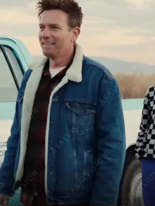 Bleeding Love 2024 Ewan McGregor Denim Jacket