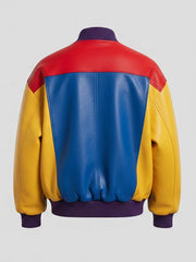 Breakline Patchwork Faux Leather Jacket
