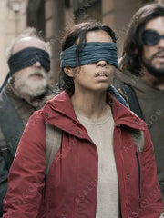Bird Box Barcelona 2023 Georgina Campbell Red Jacket