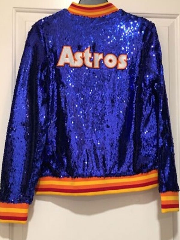 Astros Blue Sequin Jacket
