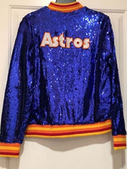 Astros Blue Sequin Jacket