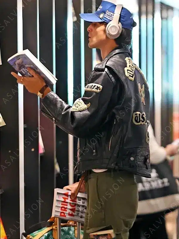 Avirex Jacob Elordi Leather Jacket