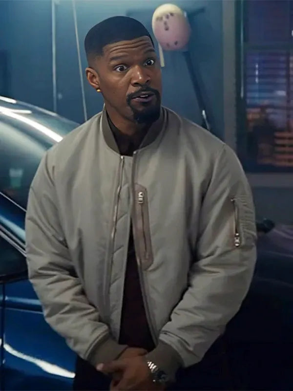 Back in Action 2025 Matt Grey Bomber Jacket