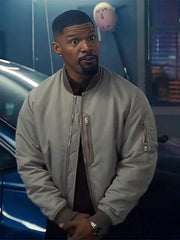 Back in Action 2025 Matt Grey Bomber Jacket