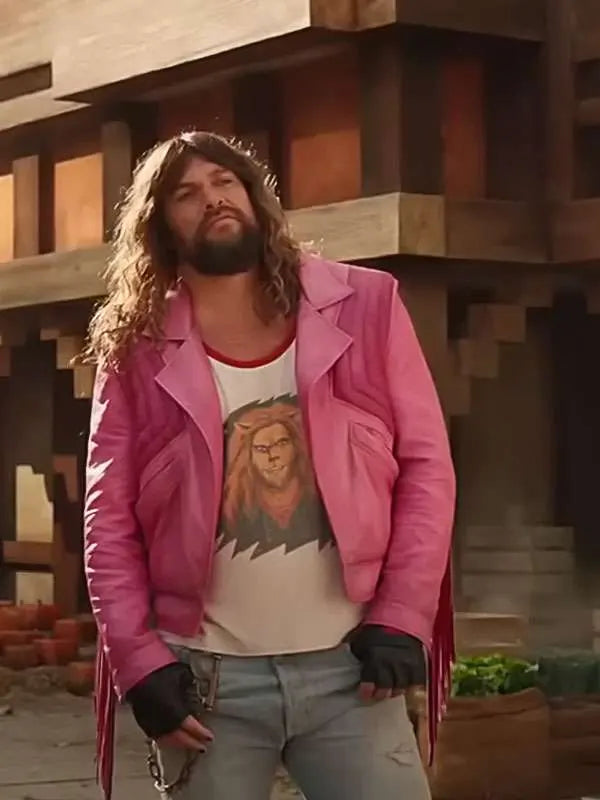 A Minecraft 2025 Jason Momoa Pink Jacket