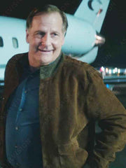 A Man in Full Jeff Daniels Brown Suede Leather Jacket