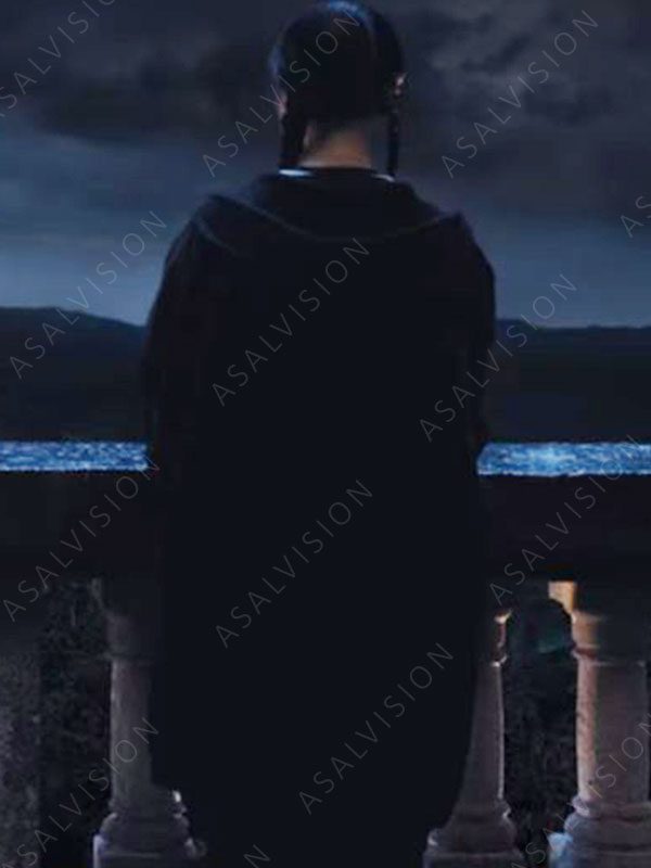 Addams Wednesday Black Oversized Hoodie