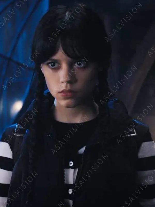 Addams Wednesday Black Puffer Vest