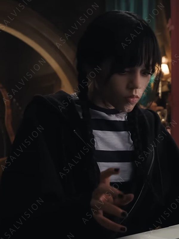 Addams Wednesday Black Oversized Hoodie