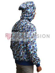 Bape Armed & Dan­ger­ous Juice Wrld Blue Hood­ie