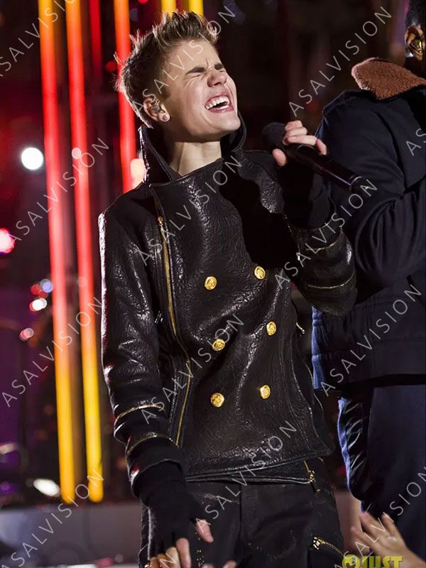 Christmas Concert Justin Bieber Black Jacket