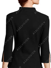 Beth Dutton Yellowstone Notch Neck Black Jacket