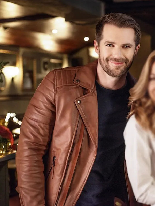 Christmas At Plumhill Manor Alfie Bailey Leather Jacket