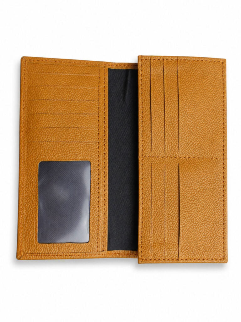 Bulk Tan Long Cow Leather Wallet (50 Pcs)