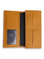 Bulk Tan Long Cow Leather Wallet (50 Pcs)