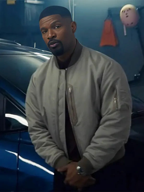 Back in Action 2025 Matt Grey Bomber Jacket