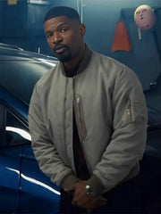 Back in Action 2025 Matt Grey Bomber Jacket