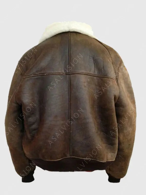 Aviator Bomber B3 Shearling Sheepskin Leather Jacket