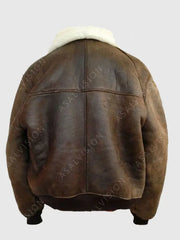 Aviator Bomber B3 Shearling Sheepskin Leather Jacket
