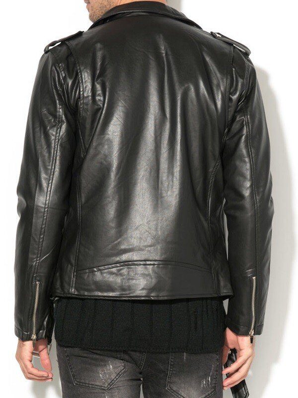 Blackner Classic Biker Leather Jacket