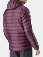 Burgundy Puffer Jacket For Men