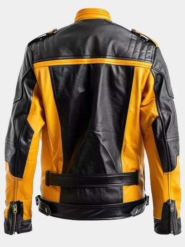 Cafe Racer Retro Leather Jacket For Men