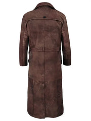 Bobby Duster Trench Sheepskin Leather Coat