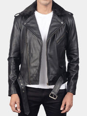Ashford Black Motorcycle Leather Jacket