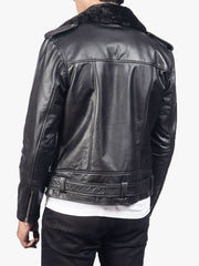 Ashford Black Motorcycle Leather Jacket