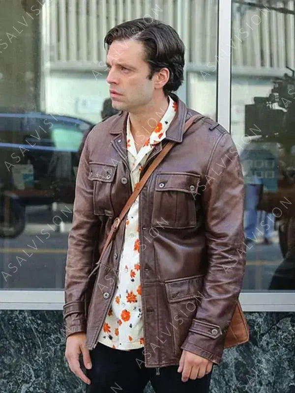 A Different Man Edward Brown Leather Jacket