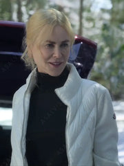 A Family Affair 2024 Brooke Harwood White Puffer Jacket
