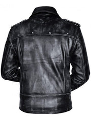Aaron Paul A Long Way Down Leather Black Jacket