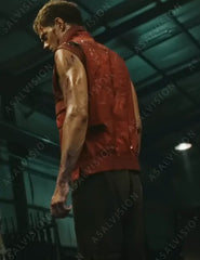 Boy Kills World Bill Skarsgård Red Vest