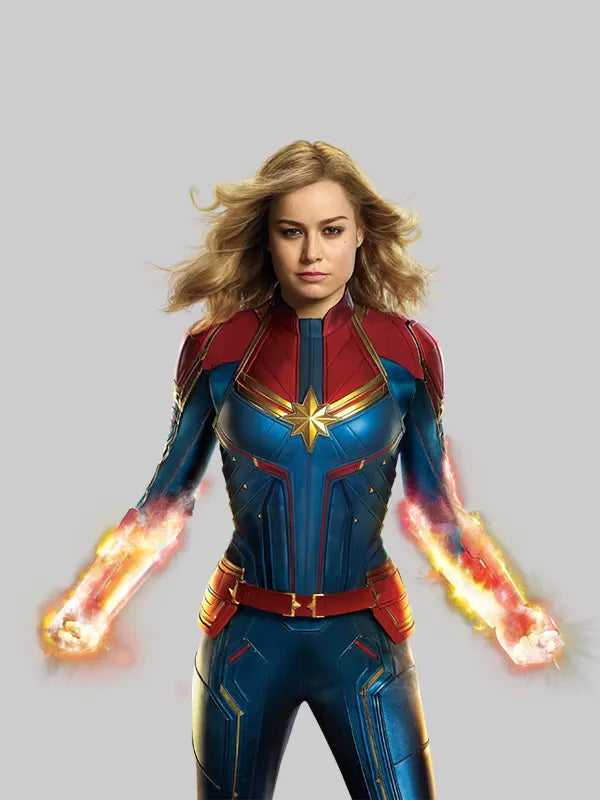 Brie Larson Captain Marvel Carol Danvers Leather Jacket