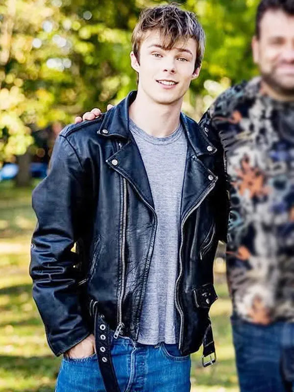 Brave the Dark 2025 Nathan Williams Black Leather Jacket