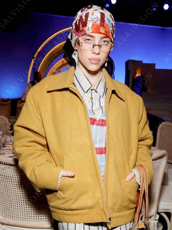 96th Annual Oscars Billie Eilish Wool Jacket